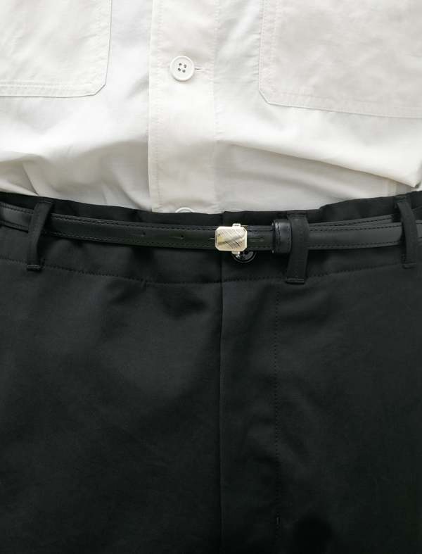 Lemaire Military Black 15 belt - Black | Garmentory