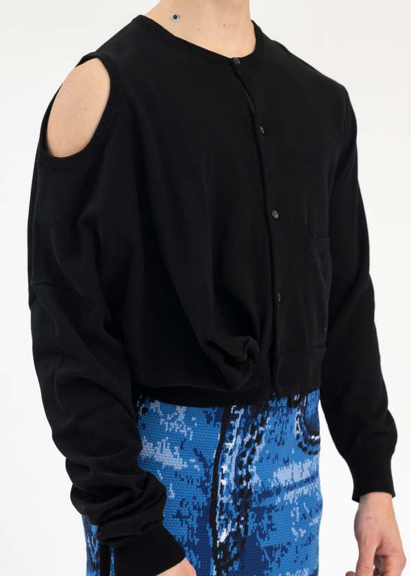 Doublet Ai Image Generation Mistake Knitwear - Black