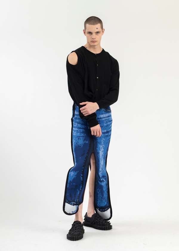 Doublet Ai Image Generation Mistake Knitwear - Black
