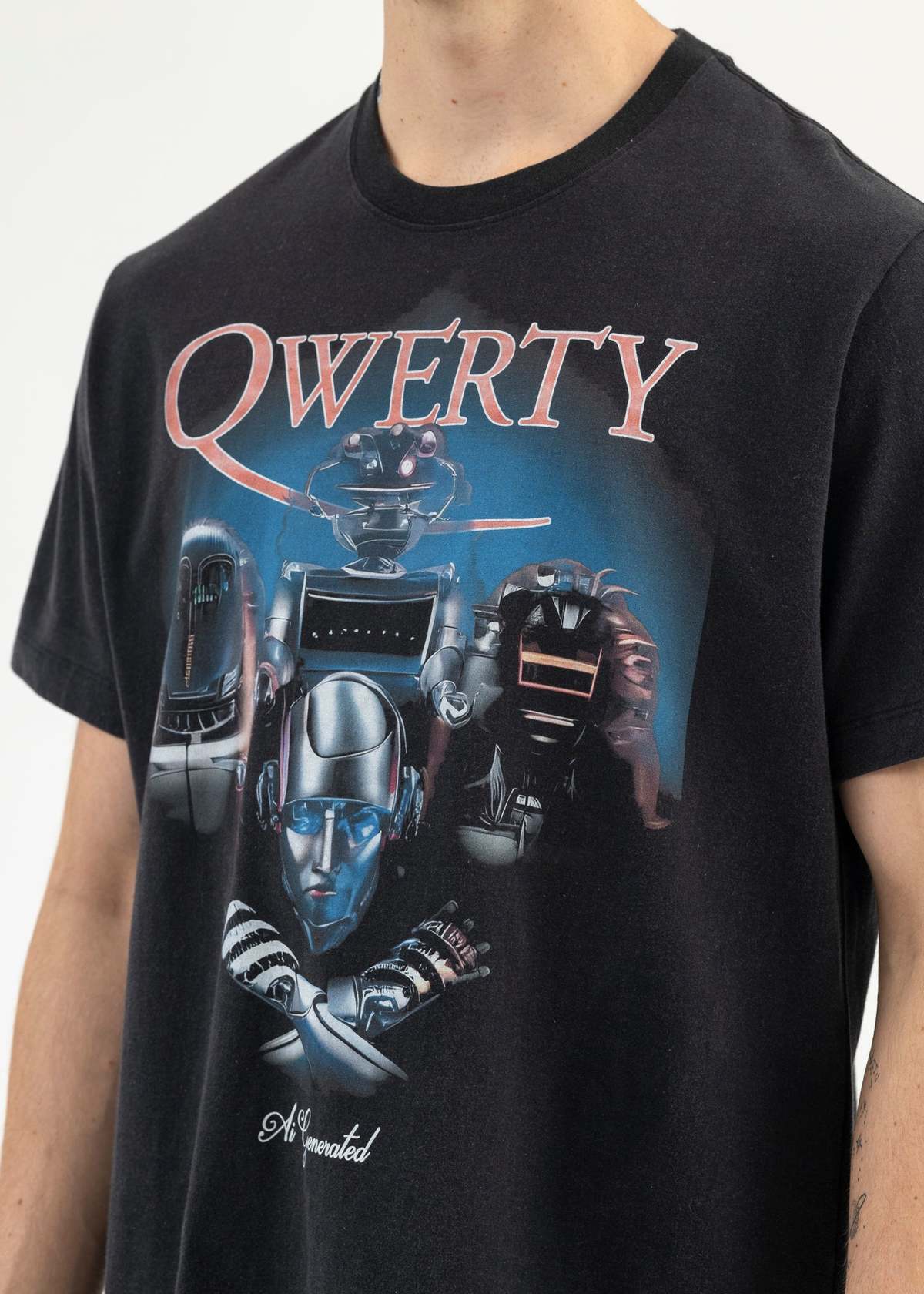Doublet Android Print T-shirt - Black | Garmentory