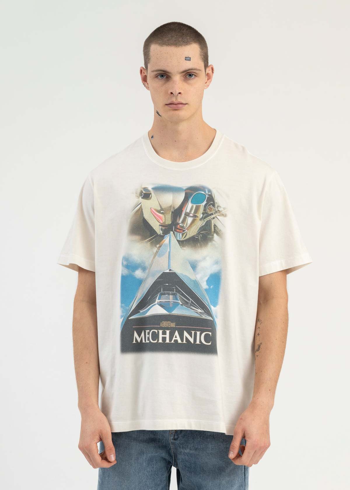 Doublet Android Print T-shirt - White | Garmentory