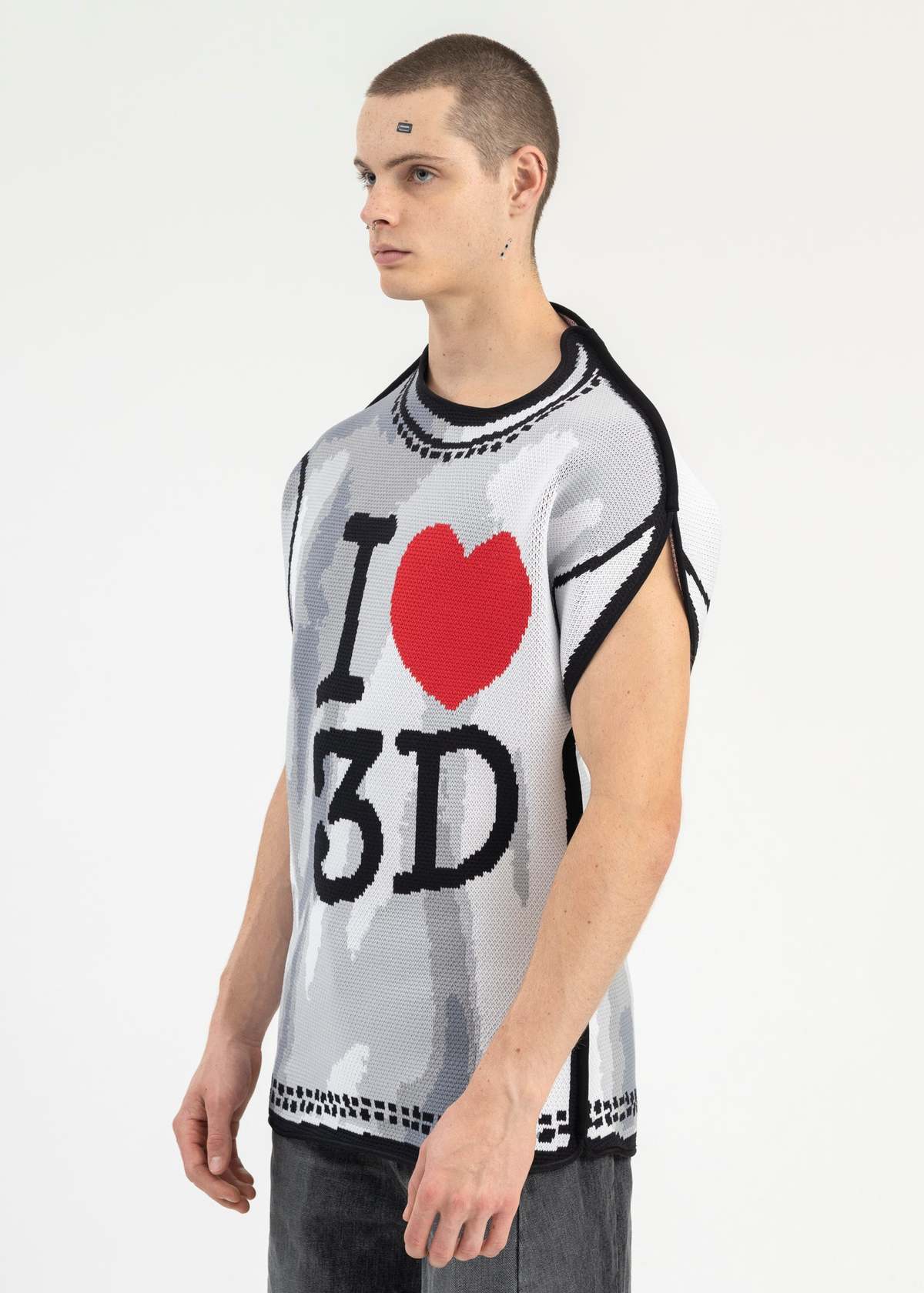 Doublet WHITE TWO DIMENSIONAL I3D T SHIRT - Multi | Garmentory