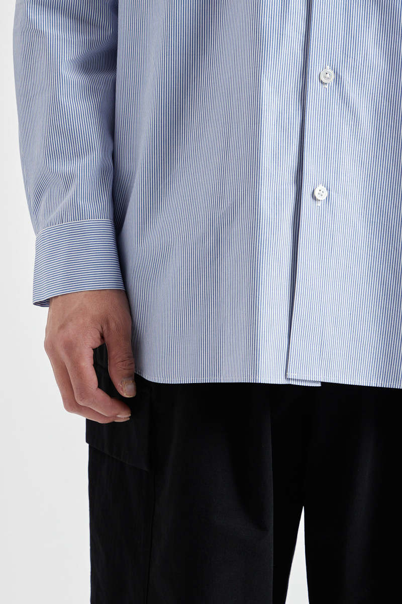 Aton Giza Stripe Standard Shirts - Stripe | Garmentory