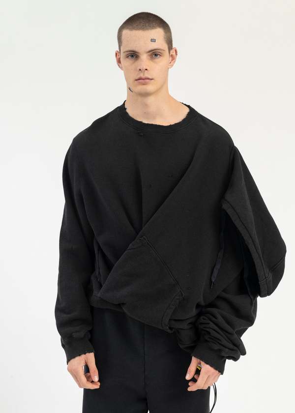 Doublet BLACK AI IMAGE GENERATION MISTAKE HOODIE - BLACK | Garmentory
