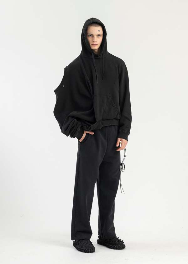 Doublet BLACK AI IMAGE GENERATION MISTAKE HOODIE - BLACK | Garmentory