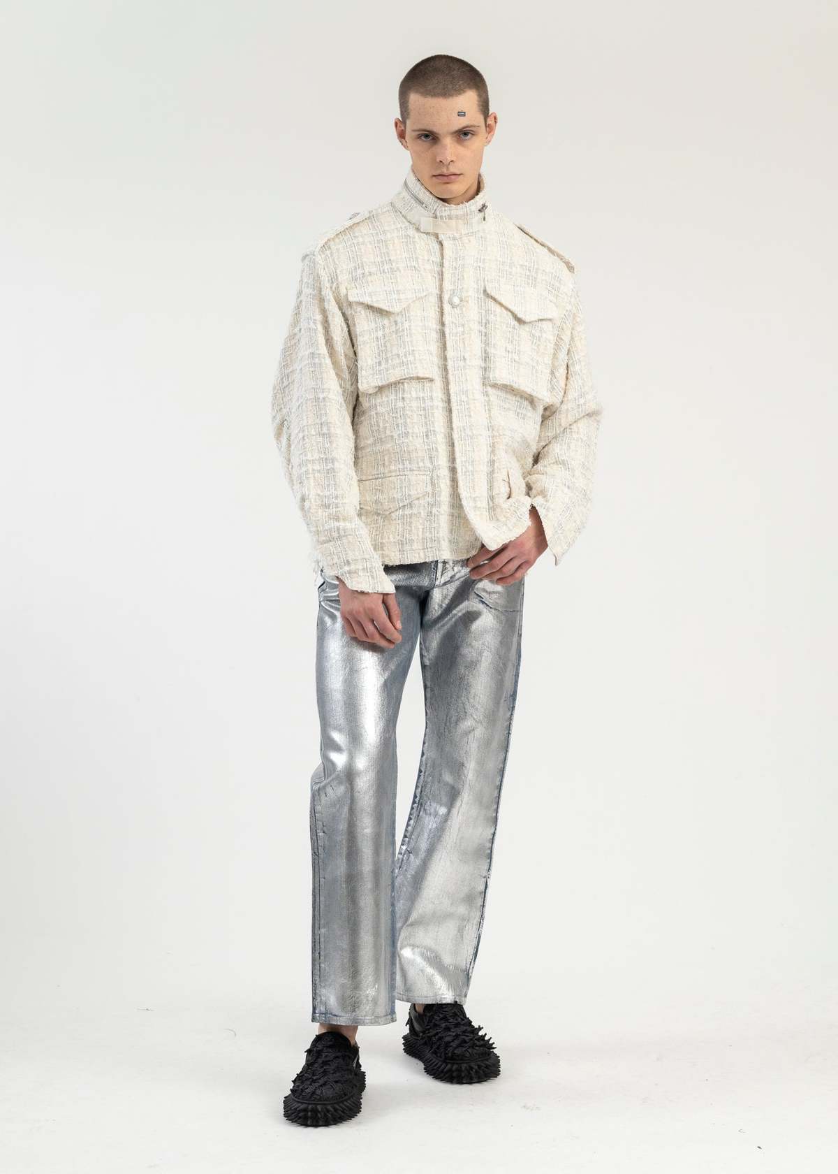 doublet CUTOFF TWEED FIELD JACKET S