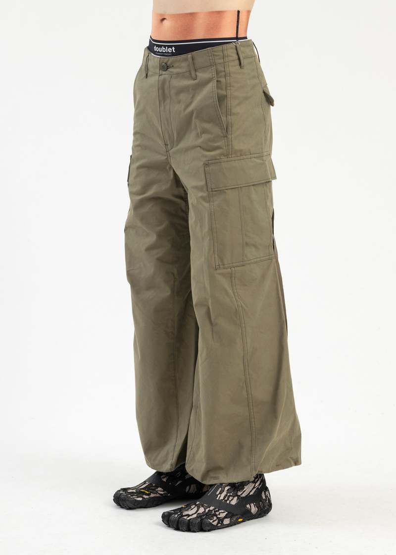 Doublet KHAKI ROBOT LEGS CARGO PANTS - Khaki | Garmentory