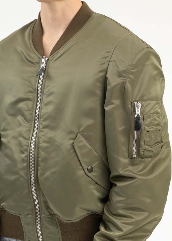 Doublet Robot Shoulder Bomber Jacket - Khaki | Garmentory