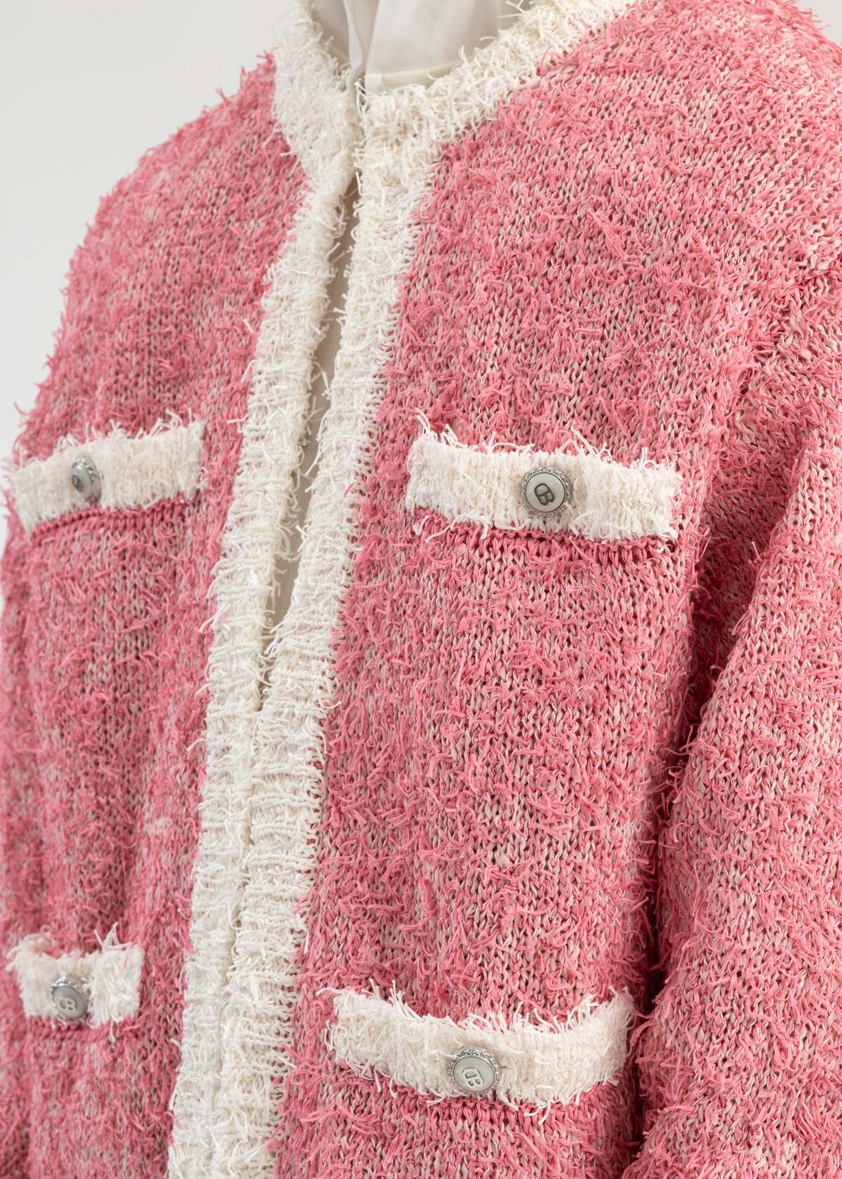 PINK-TWEED-KNIT-CARDIGAN-