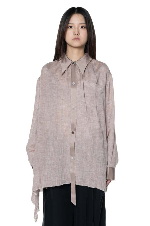 トップス Professor.E Oversized Button BackShirt Professor.E Oversized Button Back Shirt | Garmentory