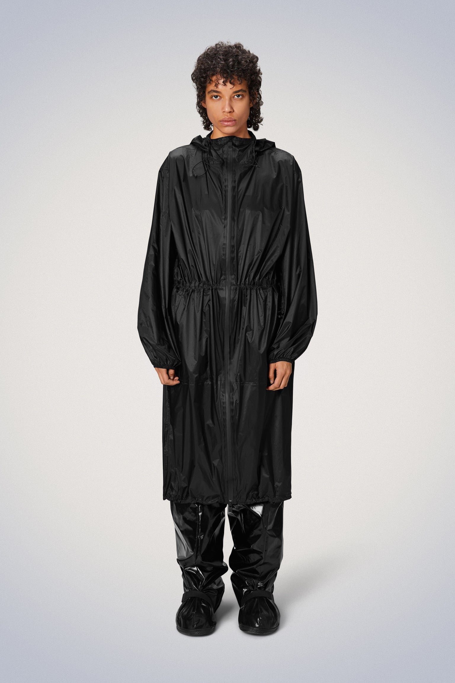 Rains Norton Longer Jacket - Black | Garmentory