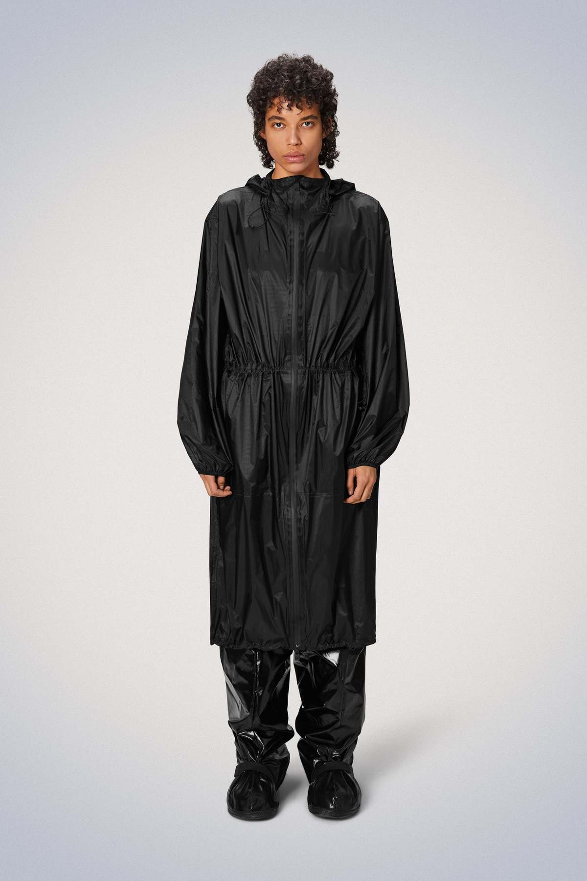 Rains Norton Longer Jacket - Black | Garmentory