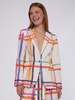 Vilagallo Hannah Jacket - Check Watercolor Print - Thumbnail 1
