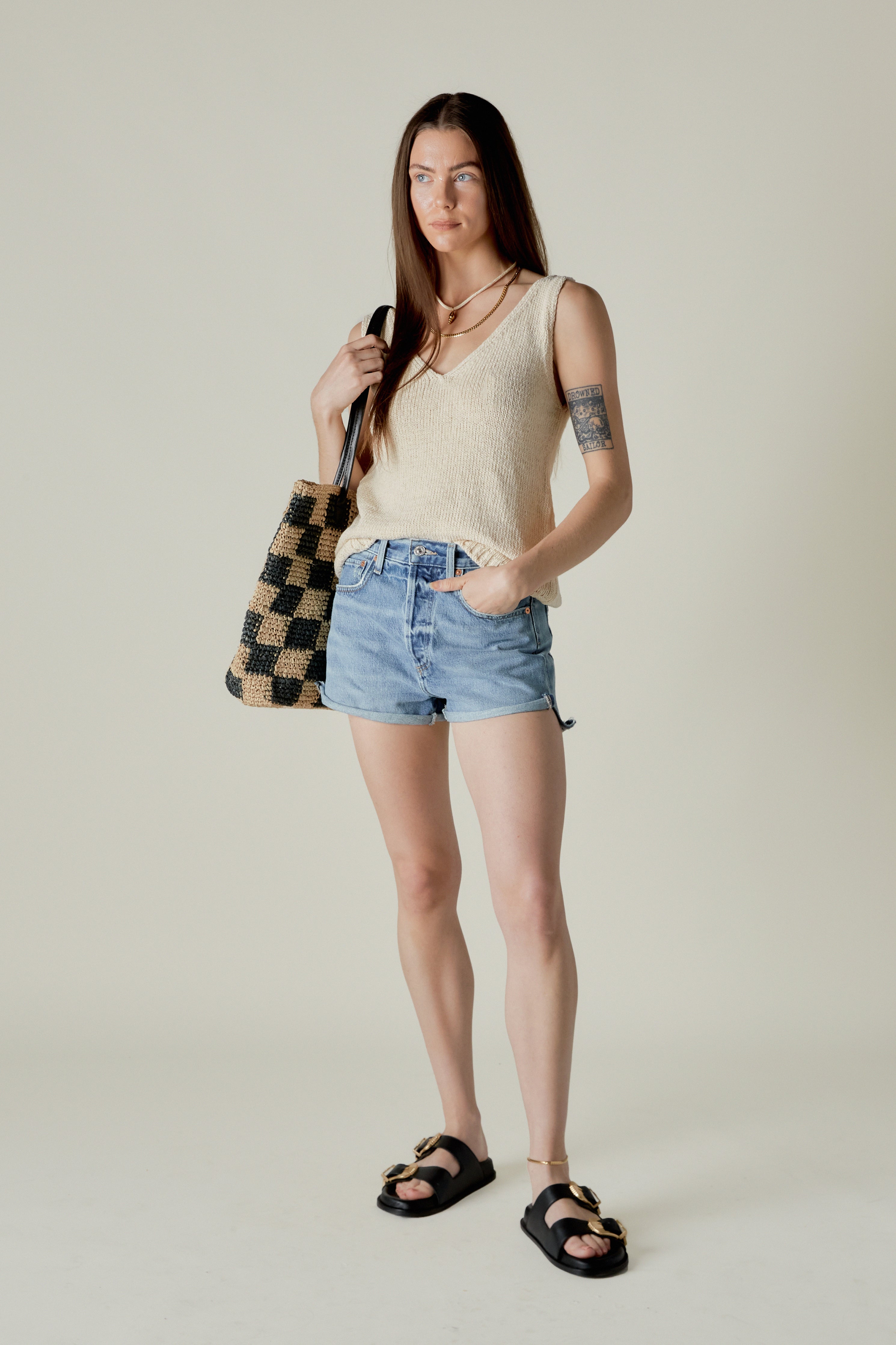 Candid Denim Bermuda Shorts Ladies Citizens Of Humanity Marlow