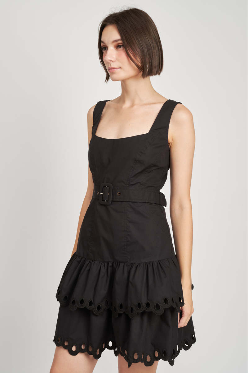en saison black dress En Saison Charlie Mini Dress | Black | Size M main image 0