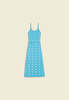 House of Sunny Canopy Knit Dress - Lido Blue - Thumbnail 5