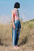 Mundaka Carrot Denim Pants - Blue - Thumbnail 1