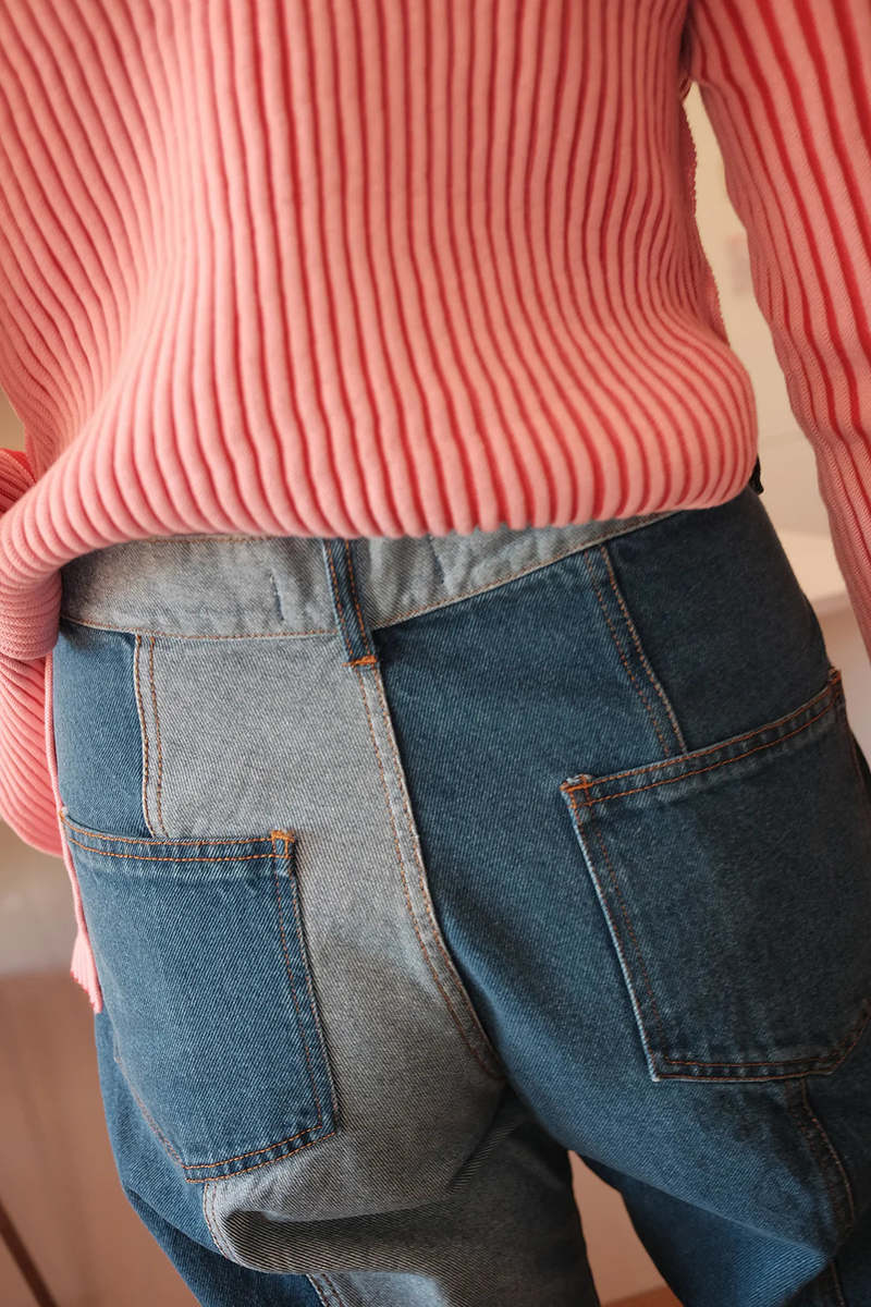 Mundaka Carrot Denim Pants - Blue