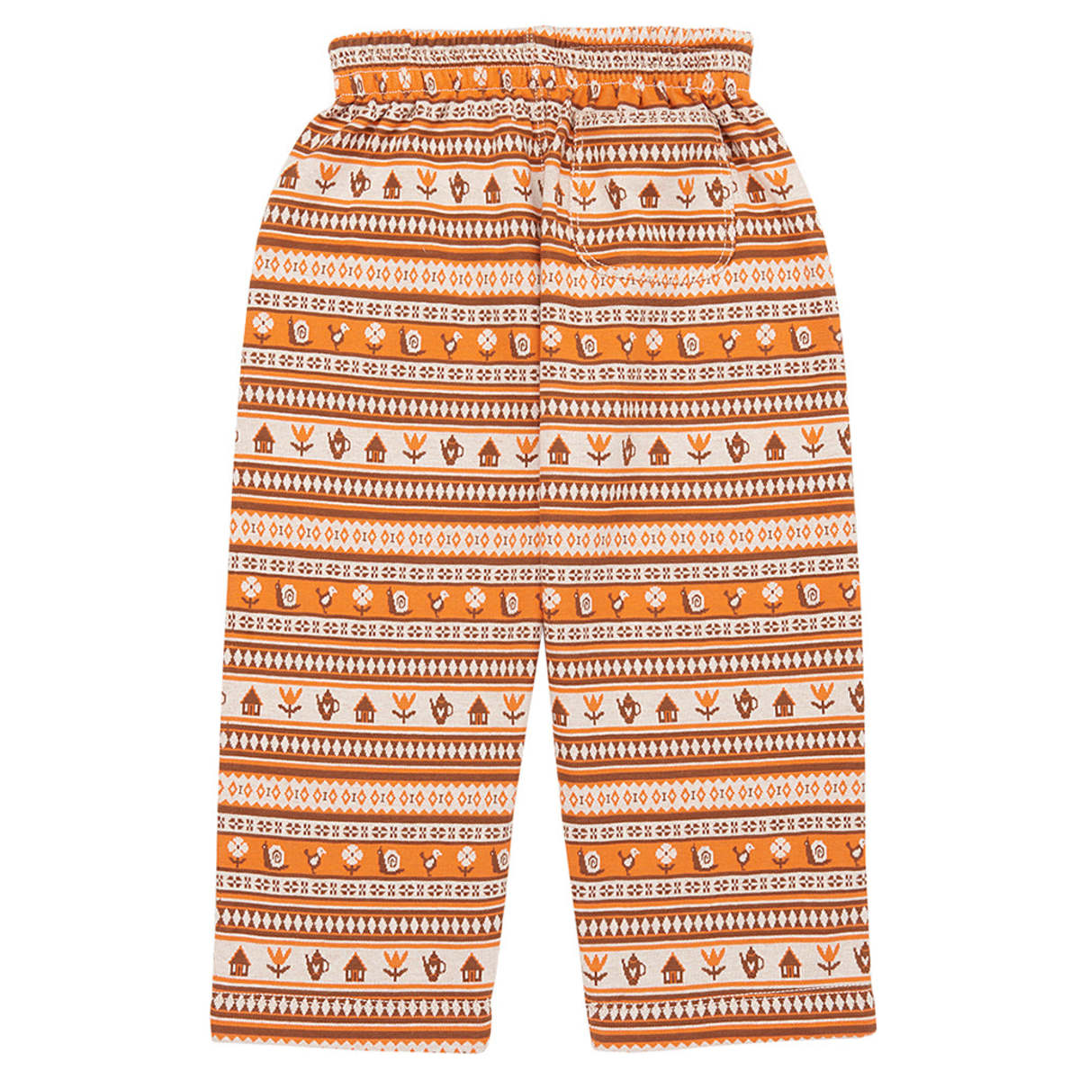 Kids Misha & Puff Child Camp Pants - Dacha Stripe Orange | Garmentory