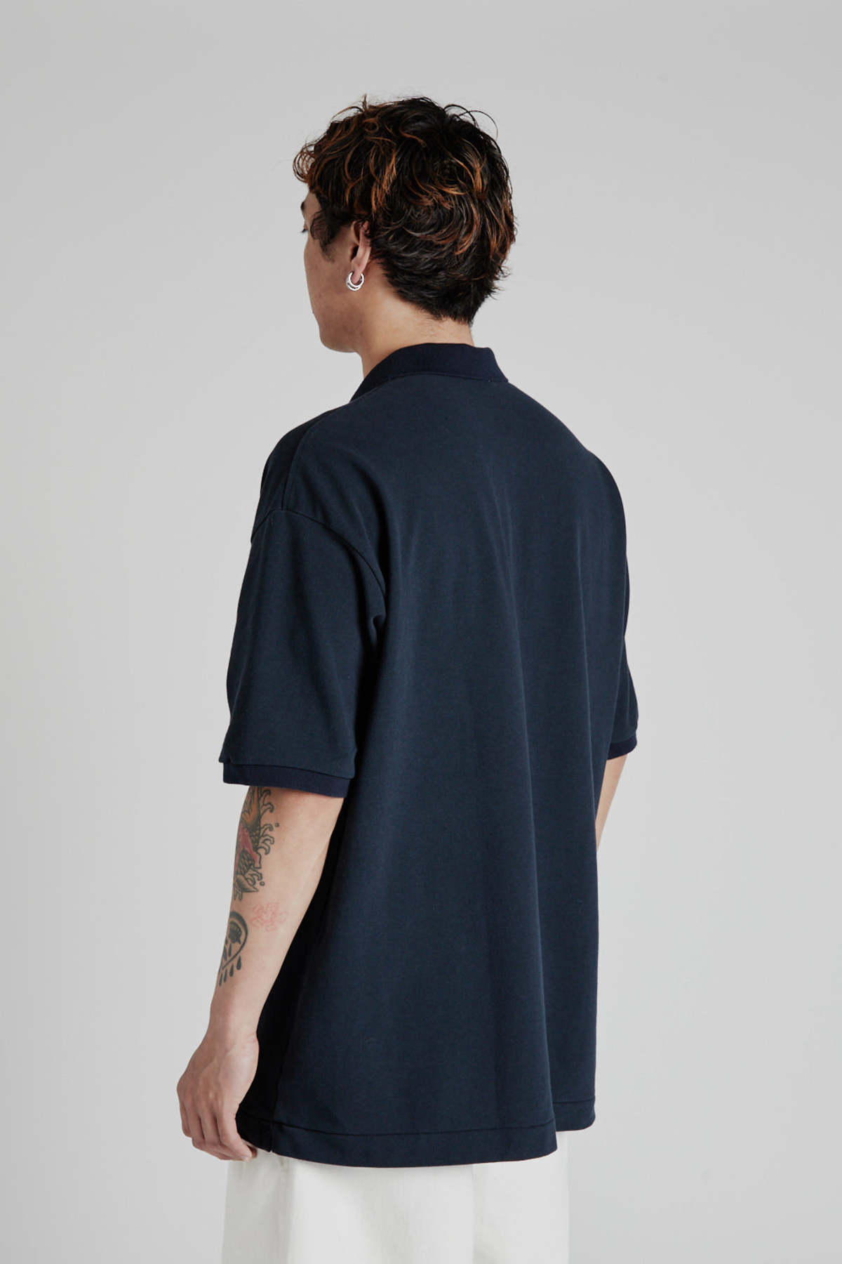 トップス nanamica 20AW Long Sleeve Polo-Navy/M Nanamica - Long Sleeve Polo Shirt | HBX - Globally Curated