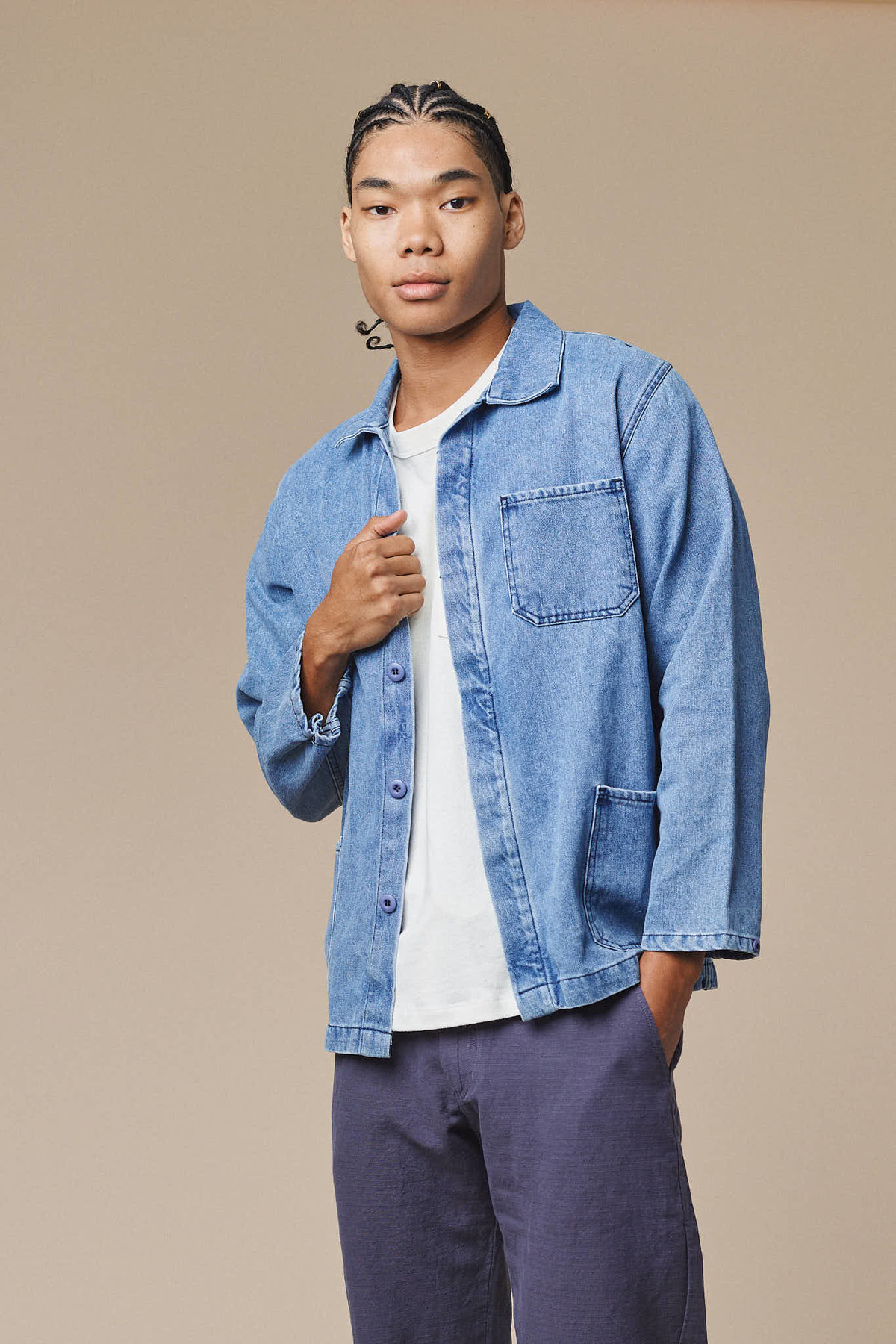 Jungmaven Light Denim Olympic Jacket - Blue | Garmentory