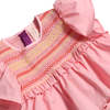 Kids Tia Cibani Sofia Smocked Blouse - Shrimp Pink - Thumbnail 3