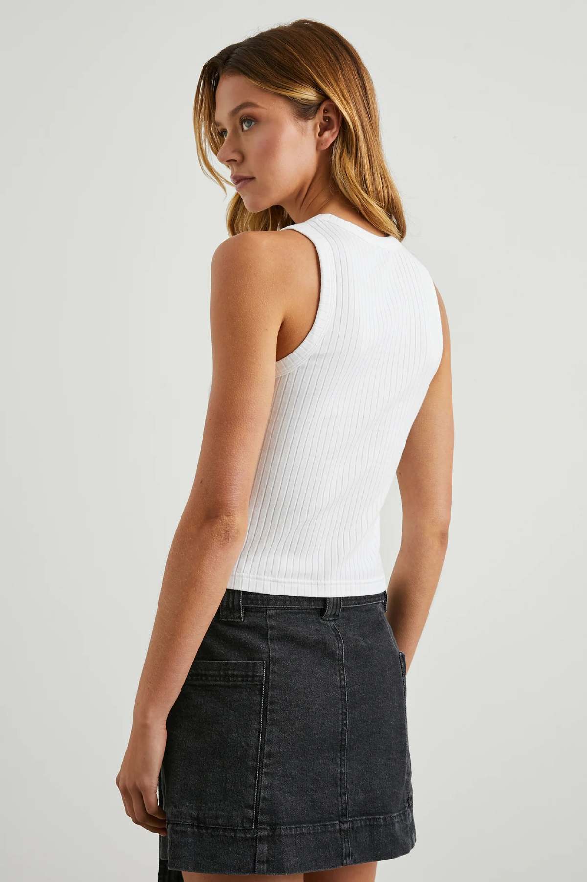 White Rocker Tank Rails Racer Tank - White | Garmentory