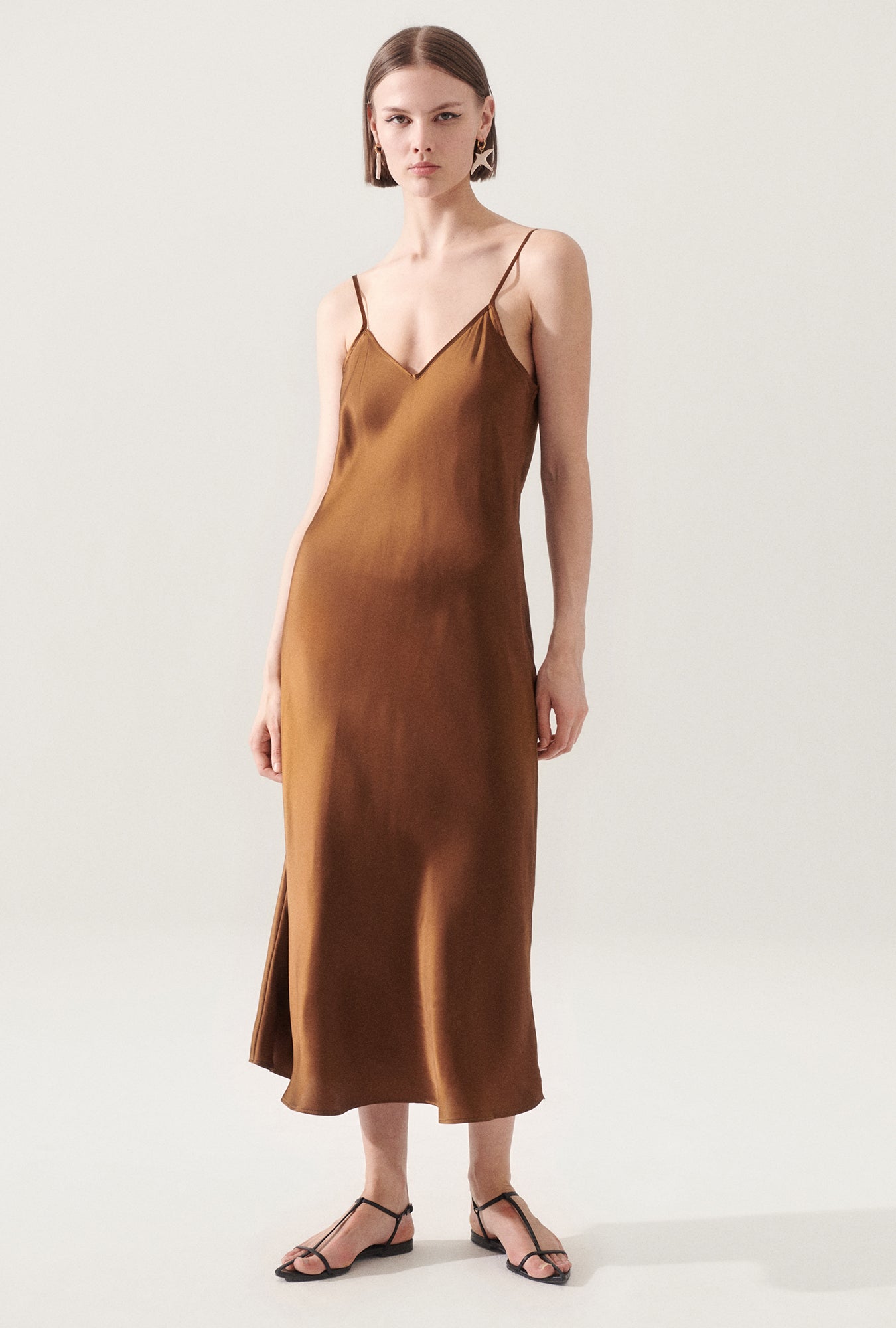 silk laundry 90s slip dress pine Silk Laundry 90s Slip Dress