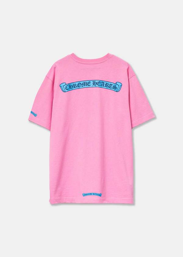 chrome hearts Scroll Tee - Pink/Blue | Garmentory