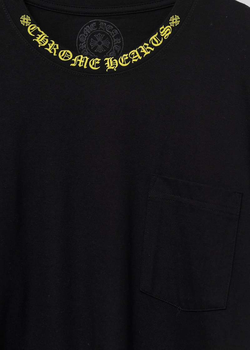 chrome hearts Neck Script LongSleeves - Black/Neon | Garmentory
