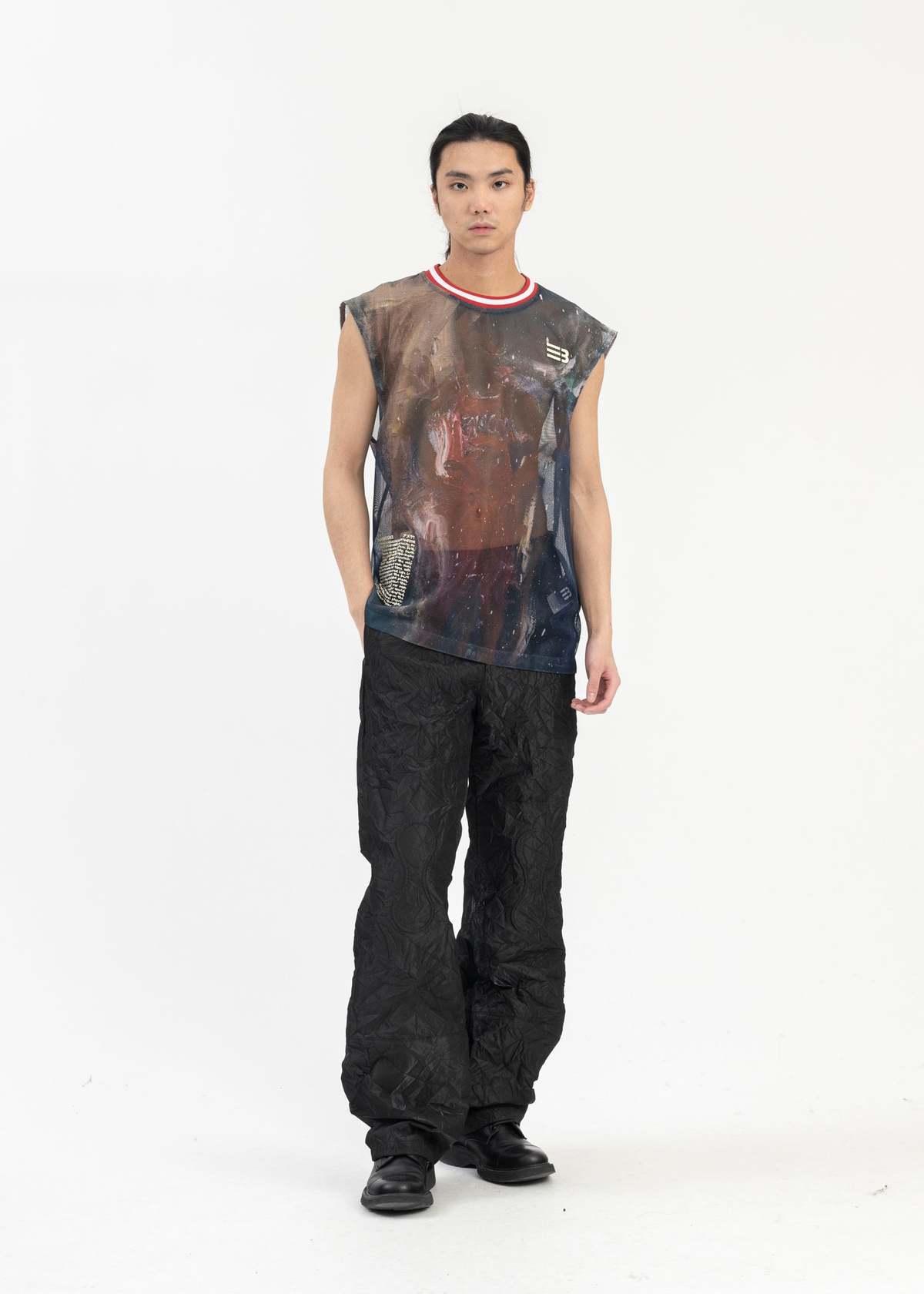 Namesake Jordan Chauncey Grid Mesh Tank - Multicolor