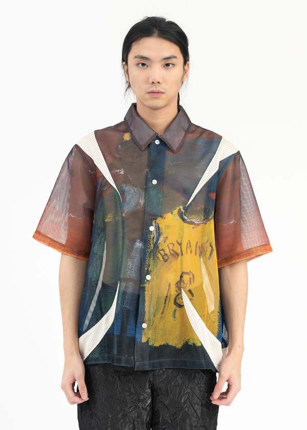 Namesake Artist Edition Kobe Devin Panelled Ss Print Shirt 