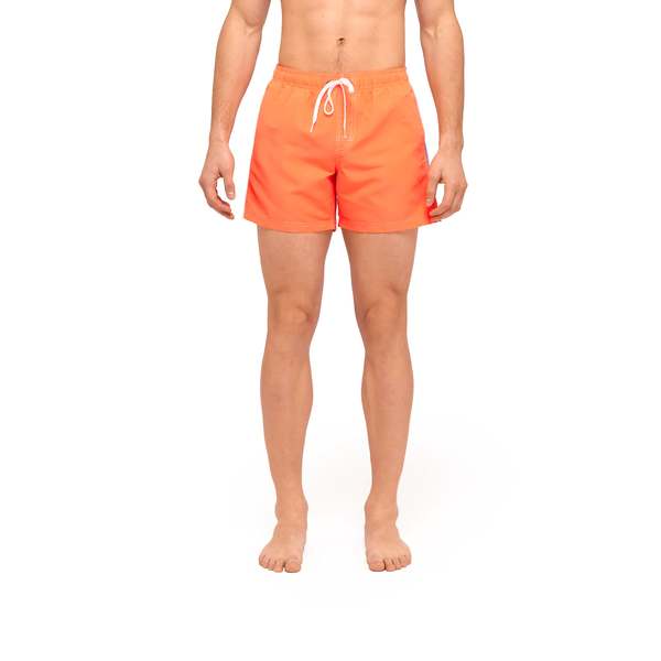 Sundek 14" Elastic Waistband Swim Trunk - Fluo Orange