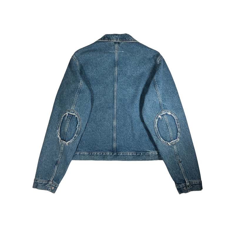 MM6 Maison Margiela Denim Sports Jacket - Blue Denim | Garmentory