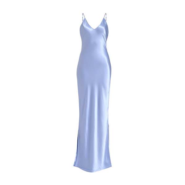 essentiel antwerp blue maxi dress Essentiel Antwerp Blue Maxi-Length Dress – SYBIL Boutique main image 0