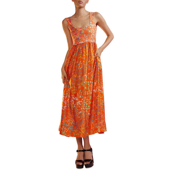 cynthia rowley red linen dress Cynthia Rowley Linen Dress