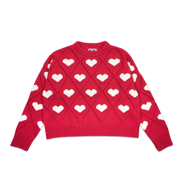 Gigi Knitwear Love Sweater - Red