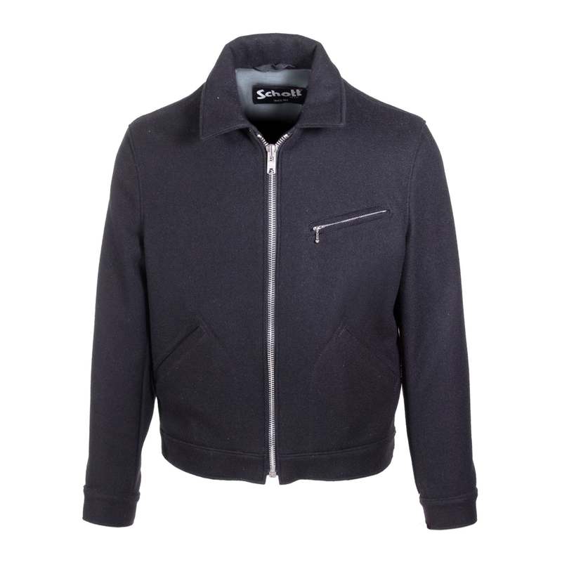Schott N.Y.C. Mens Wool Mechanics Jacket - Navy | Garmentory