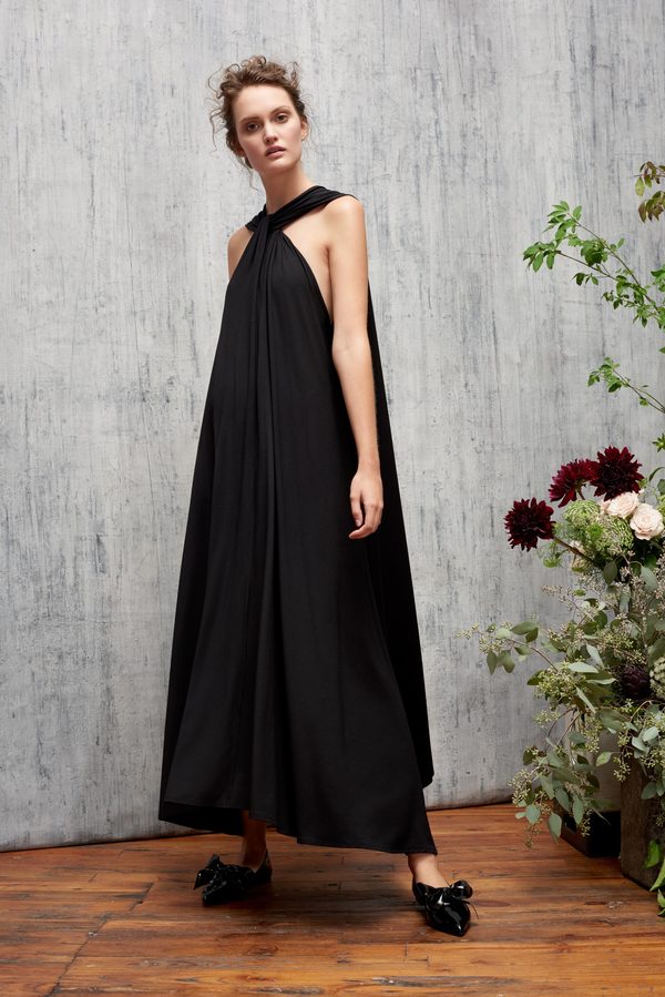 Audra Twisted Halter Dress | Garmentory