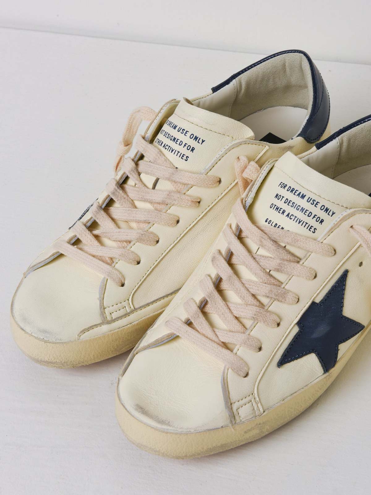 Golden Goose Sneakers - BEIGE/NIGHT BLUE | Garmentory