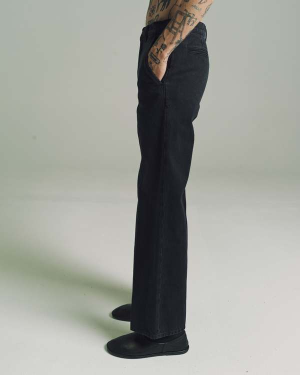 The Row FINCH JEANSザ　ロウ　デニム The Row Denim Finch Jean - Black | Garmentory