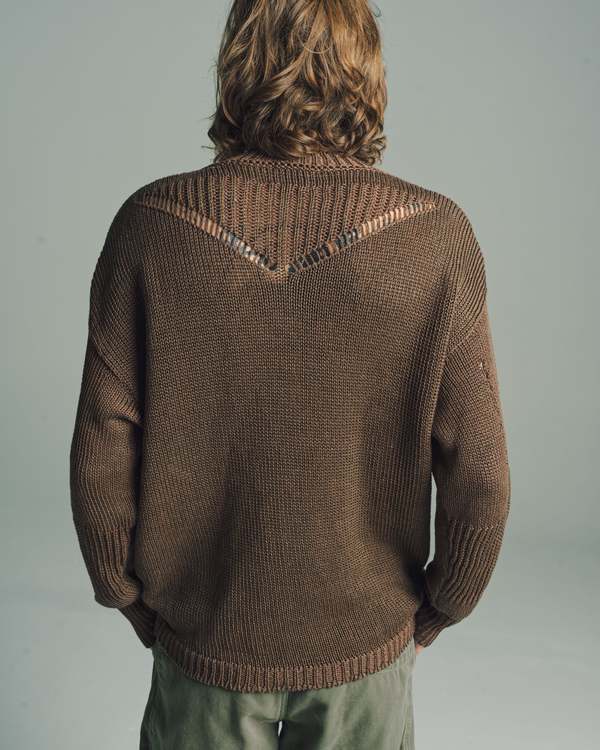 値下げ中　ROA Hemp crewneck ブラウン ROA Brown Hemp Crewneck - Brown | Garmentory