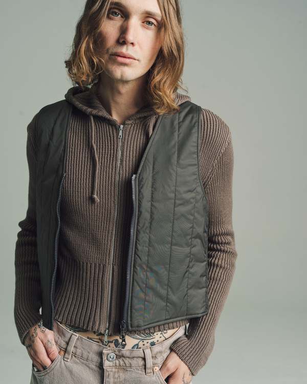 Our Legacy Aero Nylon Quilt Liner Vest - Oxidized Grey | Garmentory