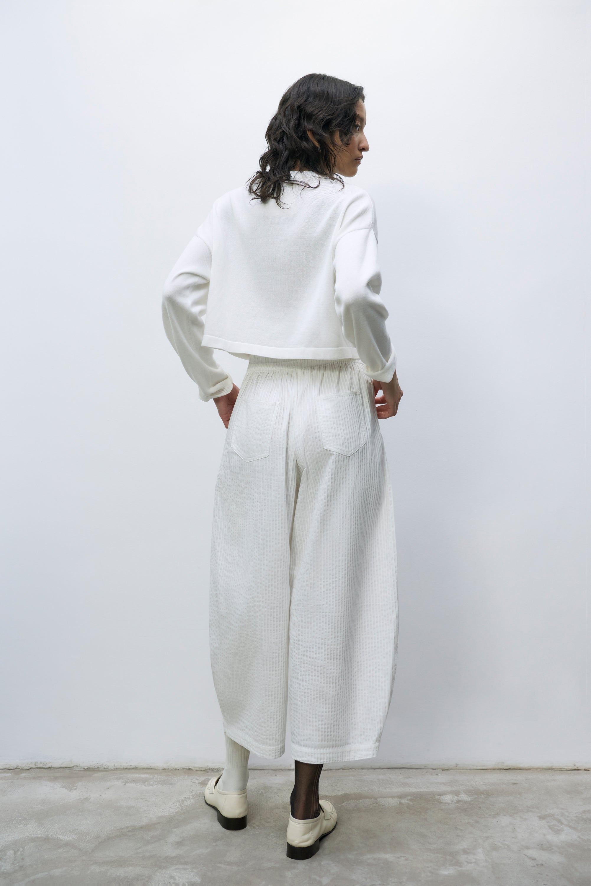 Cornelia Cropped Cardigan White main image 0