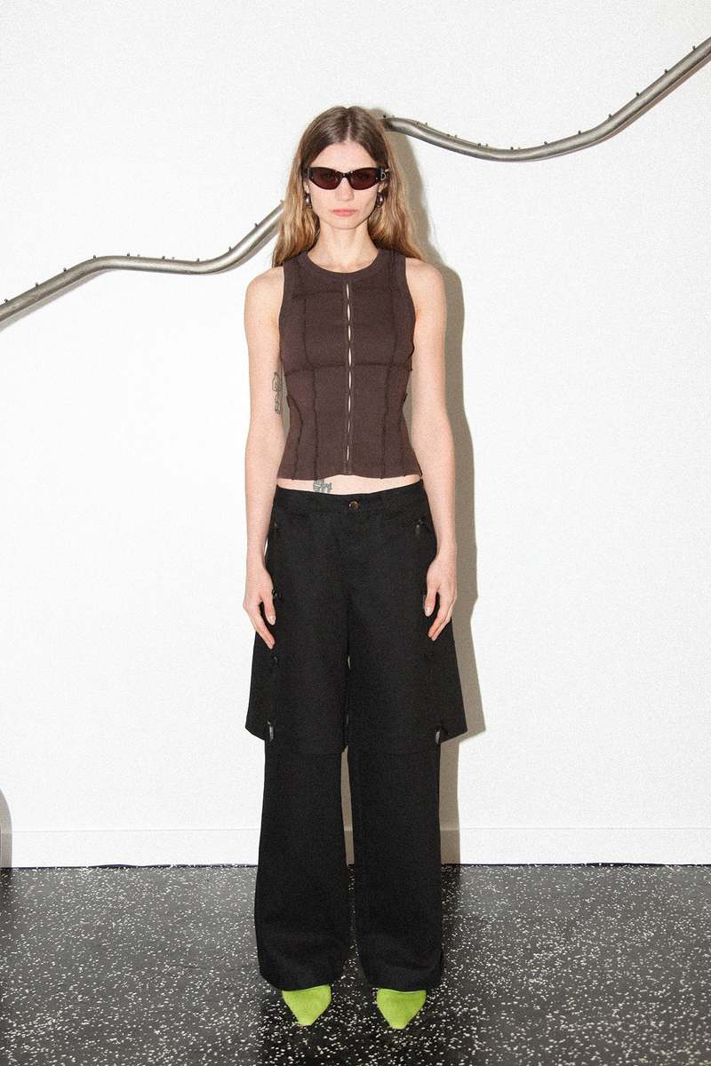 KkCo Bow Down Double Trouser - Onyx | Garmentory