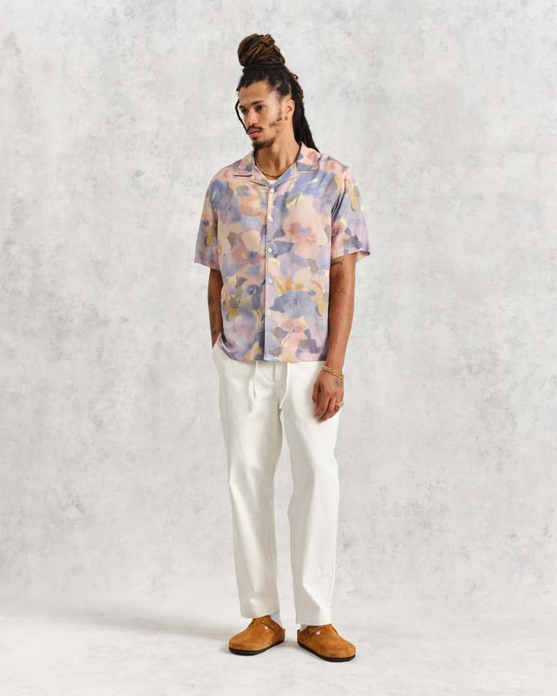 Wax London Didcot Short Sleeve Shirt - Botanic Wax London Didcot Short Sleeve Shirt - Botanic