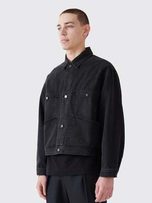 Lemaire 4 Pocket Blouson - Bleached Black | Garmentory