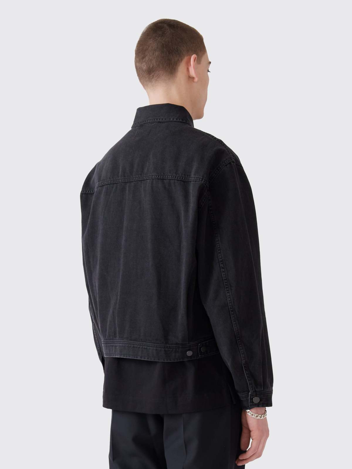 LEMAIRE ルメール 4 POCKETS BLOUSON BLEACHED Lemaire 4 Pocket Blouson - Bleached Black | Garmentory