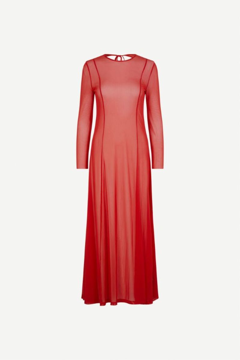sachin and babi light blue dress self-portrait Rhinestone Maxi Dress in Red
