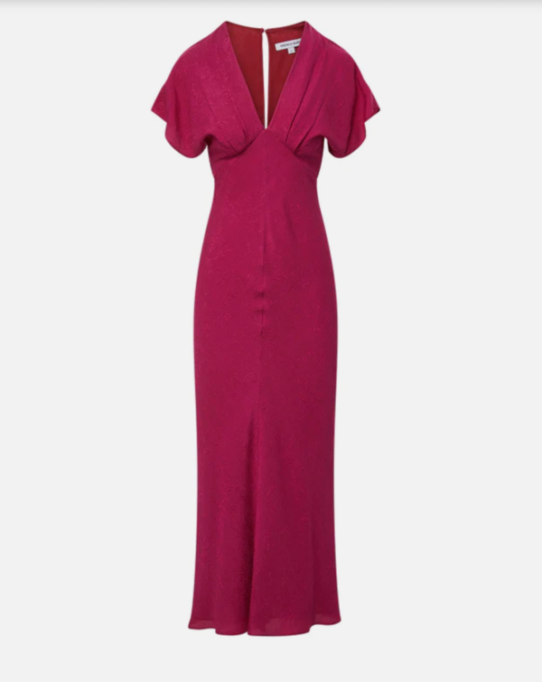 veronica beard seymour stretch silk dress Seymour Black Short-Sleeve Silk Midi Dress
